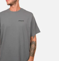 PATAGONIA T-shirts*T-shirt P6 Logo Plume Grey