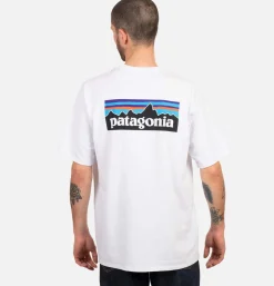 PATAGONIA T-shirts*T-Shirt P6 Logo White
