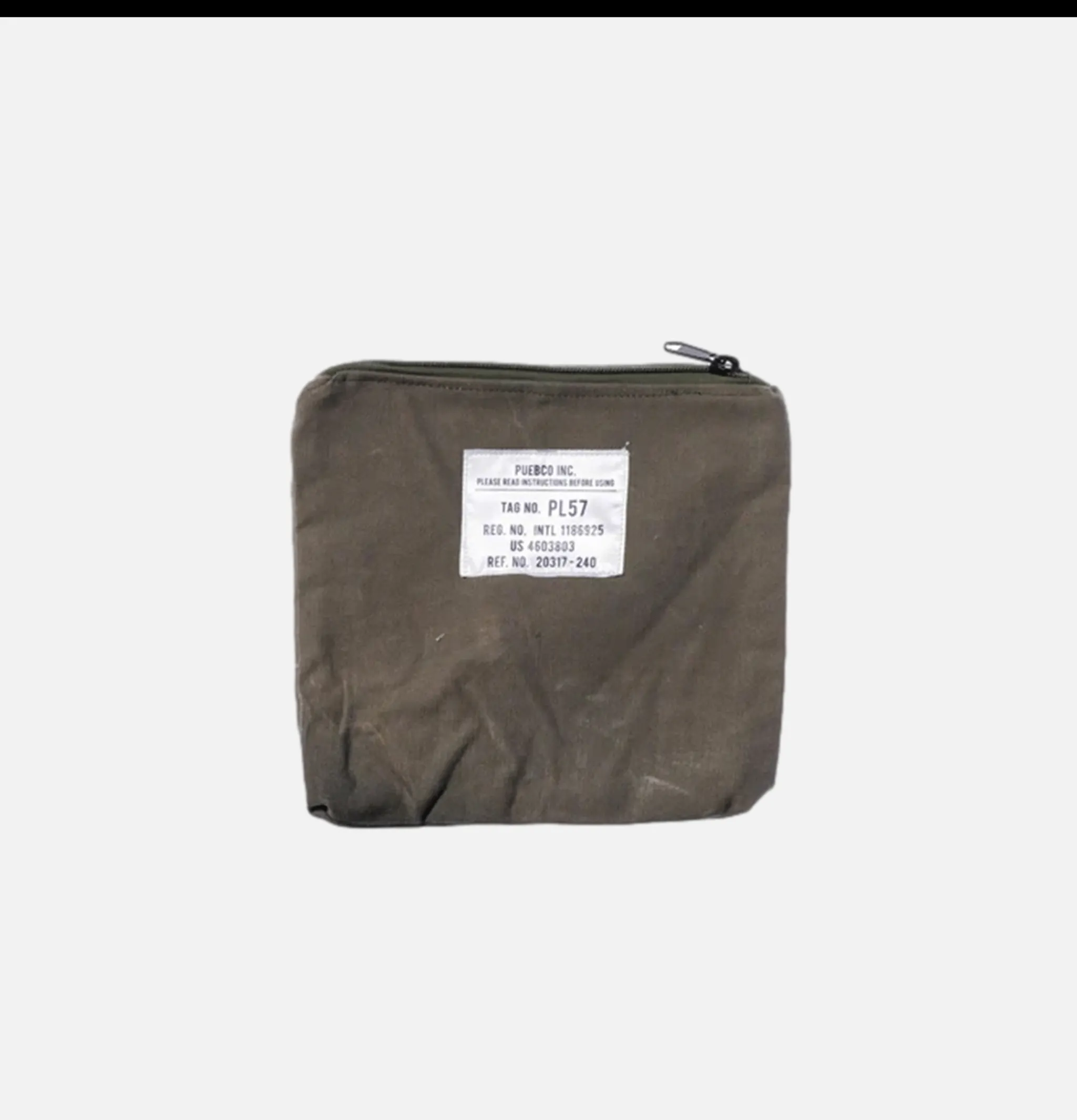 PUEBCO Petite Maroquinerie*Vintage Material Pouch Olive