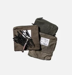 PUEBCO Petite Maroquinerie*Vintage Material Pouch Olive