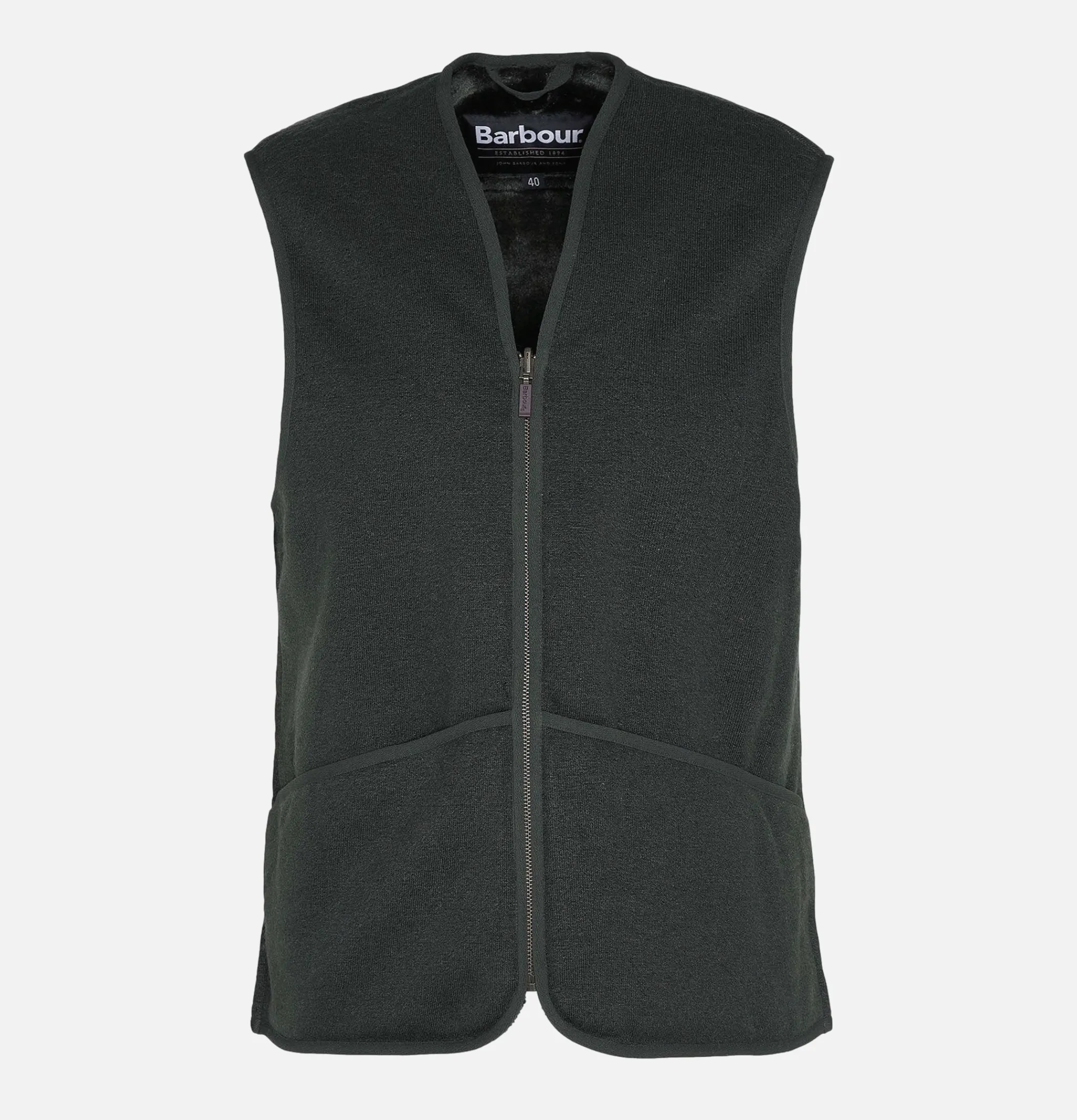 BARBOUR Vestes*Warm Pile Waiscoat Zip Sage