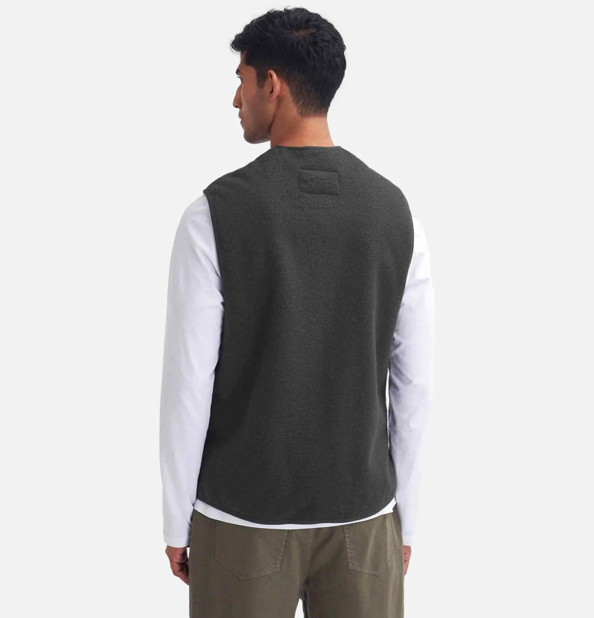 BARBOUR Vestes*Warm Pile Waiscoat Zip Sage