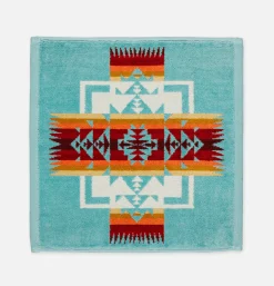 PENDLETON Maison*Wash Cloth Chief Joseph Aqua