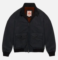 BARACUTA Vestes*Waxed G9 Af Pocket Dark Navy