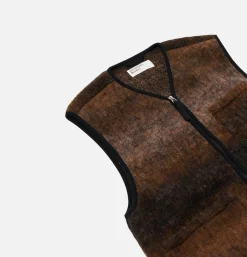 UNIVERSAL WORKS Vestes*Wool Zip Liner Ombre Brown