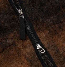 UNIVERSAL WORKS Vestes*Wool Zip Liner Ombre Brown