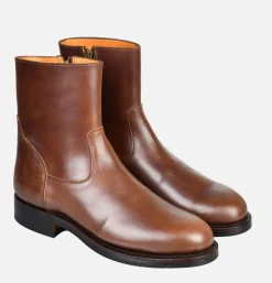 Homme UNMARKED Bottes*Zip Boots Full Brown