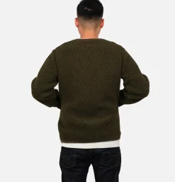 COLDBREAKER Sweats & Polaires*Zip Up Vee Cardigan Khaki