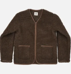 COLDBREAKER Sweats & Polaires*Zip Up Vee Dark Brown