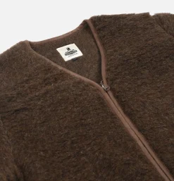 COLDBREAKER Sweats & Polaires*Zip Up Vee Dark Brown